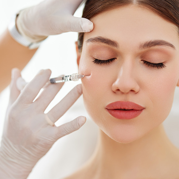 woman getting botox injections